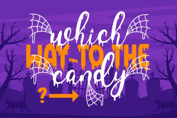 Scary Night Duo Font PNG with transparent background - Preview 1