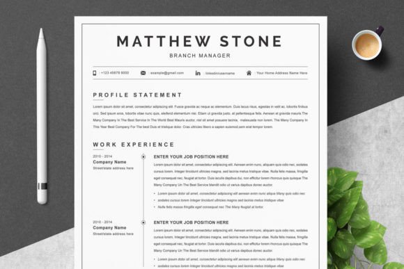 Simple Office Manager Resume Template