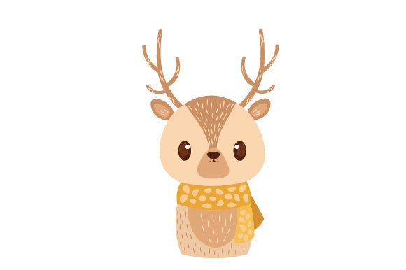 Deer in Autumn Scarf