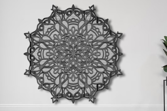 3d Layered Mandala Laser Cut Svg Design · Creative Fabrica