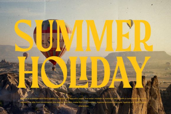 Agerola Font - Preview 2