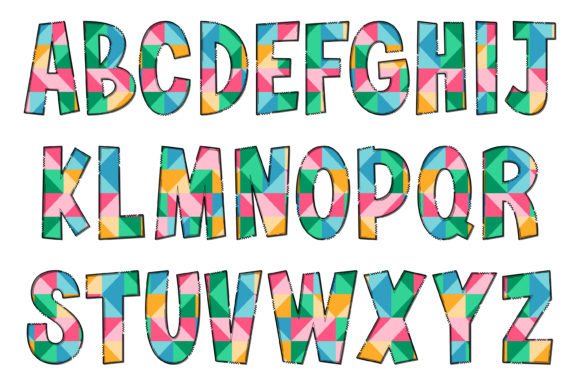 Bauhaus Geometric Font - Preview 1