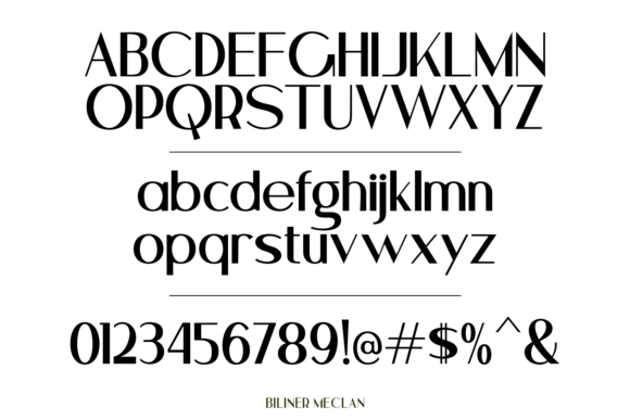Biliner Meclan Font - Preview 6