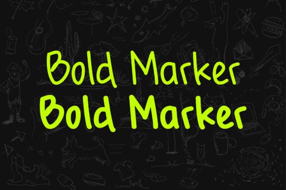 Bold Marker Font - Preview 1