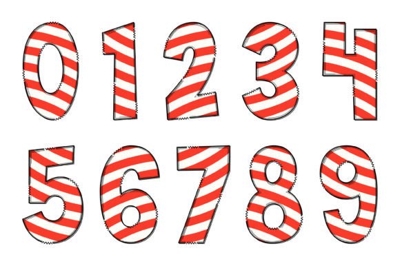 Candy Cane Font - Preview 3