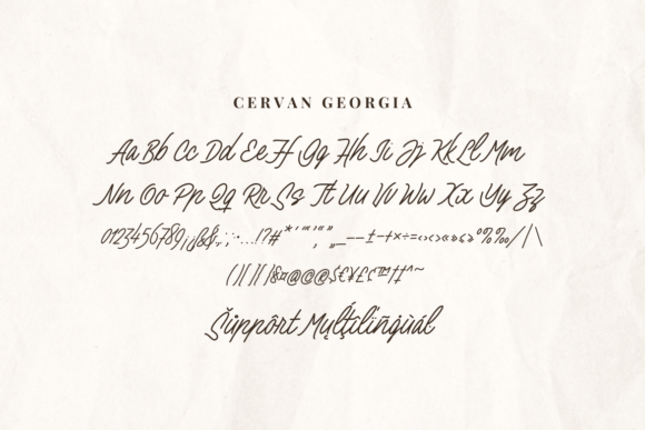 Cervan Georgia Font - Preview 5
