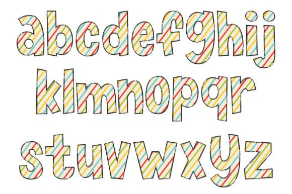 Colorful Line Font - Preview 2