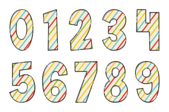 Colorful Line Font - Preview 3