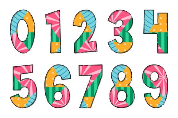 Colorfull Geometric Font - Preview 3