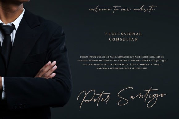Consultant Font PNG with transparent background - Preview 1