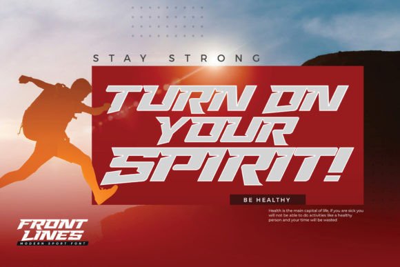 Front Lines Font - Preview 3