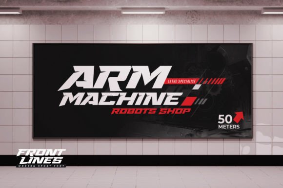 Front Lines Font - Preview 6
