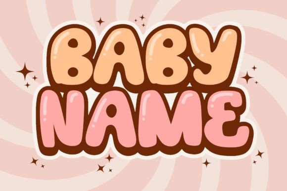 Funny Boys Font PNG with transparent background - Preview 2