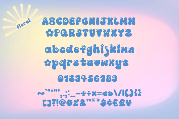 Groovy Flower Font - Preview 6