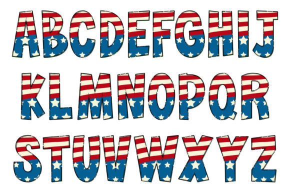 Historic American Font PNG with transparent background - Preview 1