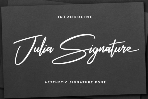 Julia Hand Script Strongmark Font by Abodaniel · Creative Fabrica