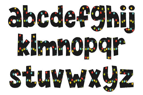 Light Bulb Font PNG with transparent background - Preview 2
