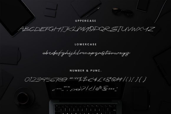 Melango Font PNG with transparent background - Preview 1
