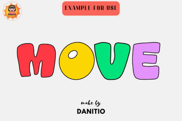 Move Font PNG with transparent background - Preview 4