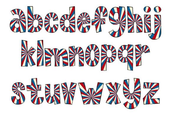 National Pride Font PNG with transparent background - Preview 2