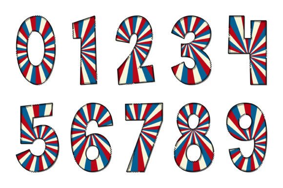National Pride Font PNG with transparent background - Preview 3