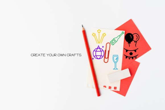 New Year Icons Font PNG with transparent background - Preview 4