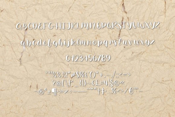 Night Coffee Font PNG with transparent background - Preview 4