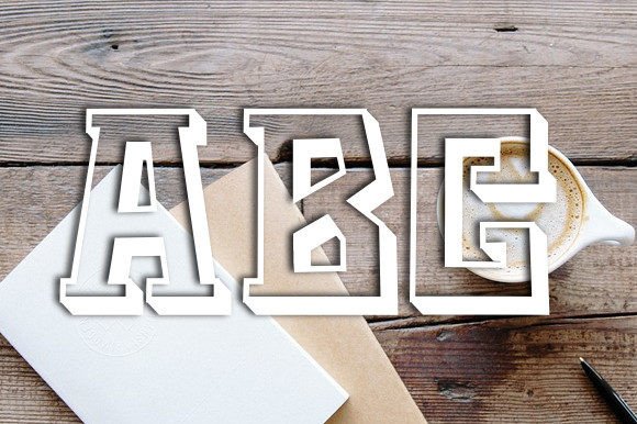 Papan Font PNG with transparent background - Preview 2