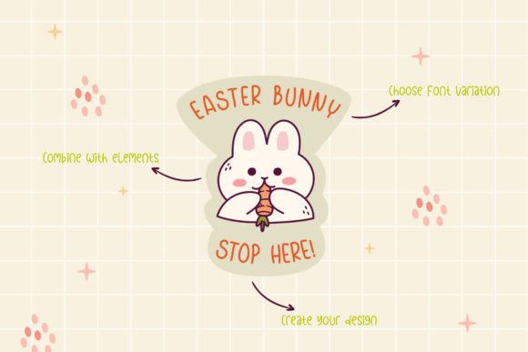 Playful Chicken Font PNG with transparent background - Preview 2