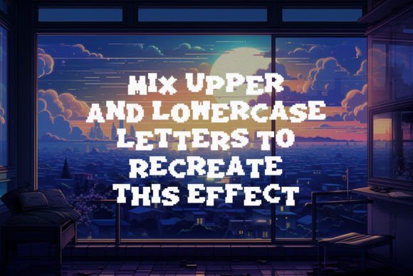 Plump Pixel Font PNG with transparent background - Preview 1
