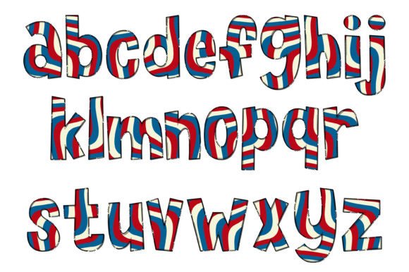 Pride of America Font PNG with transparent background - Preview 2