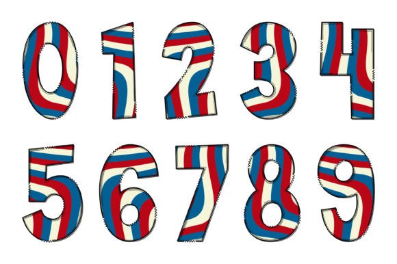 Pride of America Font PNG with transparent background - Preview 3
