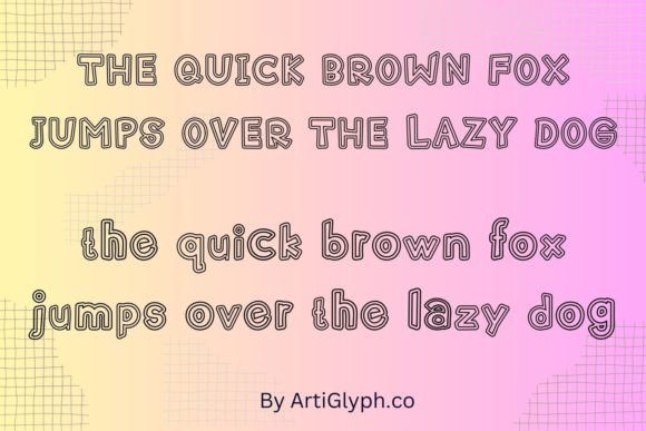 Quill Sketch Font PNG with transparent background - Preview 3