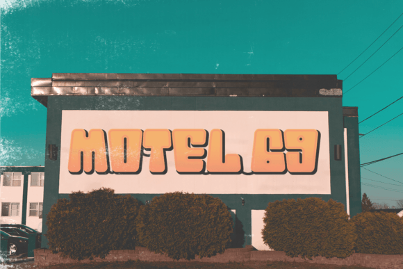 Retro Disco Font PNG with transparent background - Preview 5