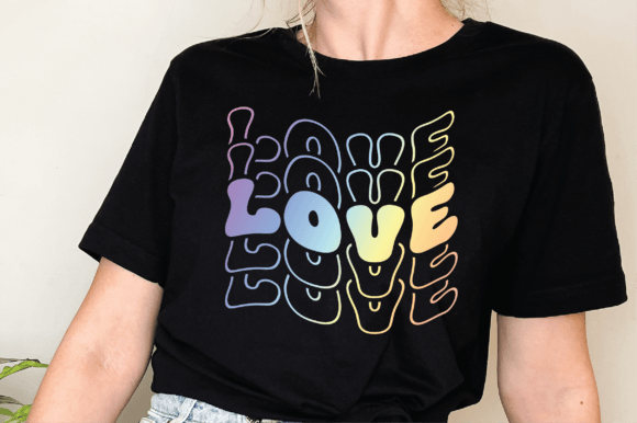 Retro Groove Stacked Font PNG with transparent background - Preview 1