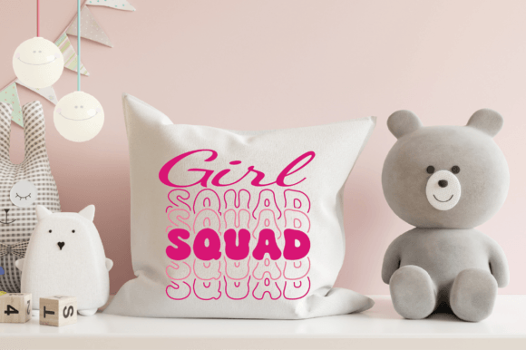 Retro Groove Stacked Font PNG with transparent background - Preview 2