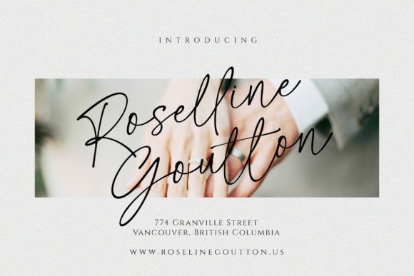 Rosethine Font PNG with transparent background - Preview 3