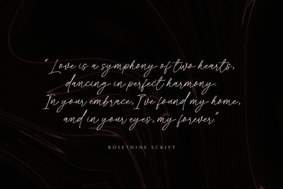 Rosethine Font PNG with transparent background - Preview 5
