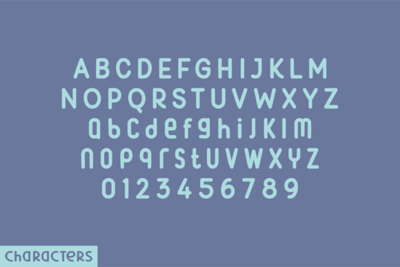 Snowcone Font PNG with transparent background - Preview 1