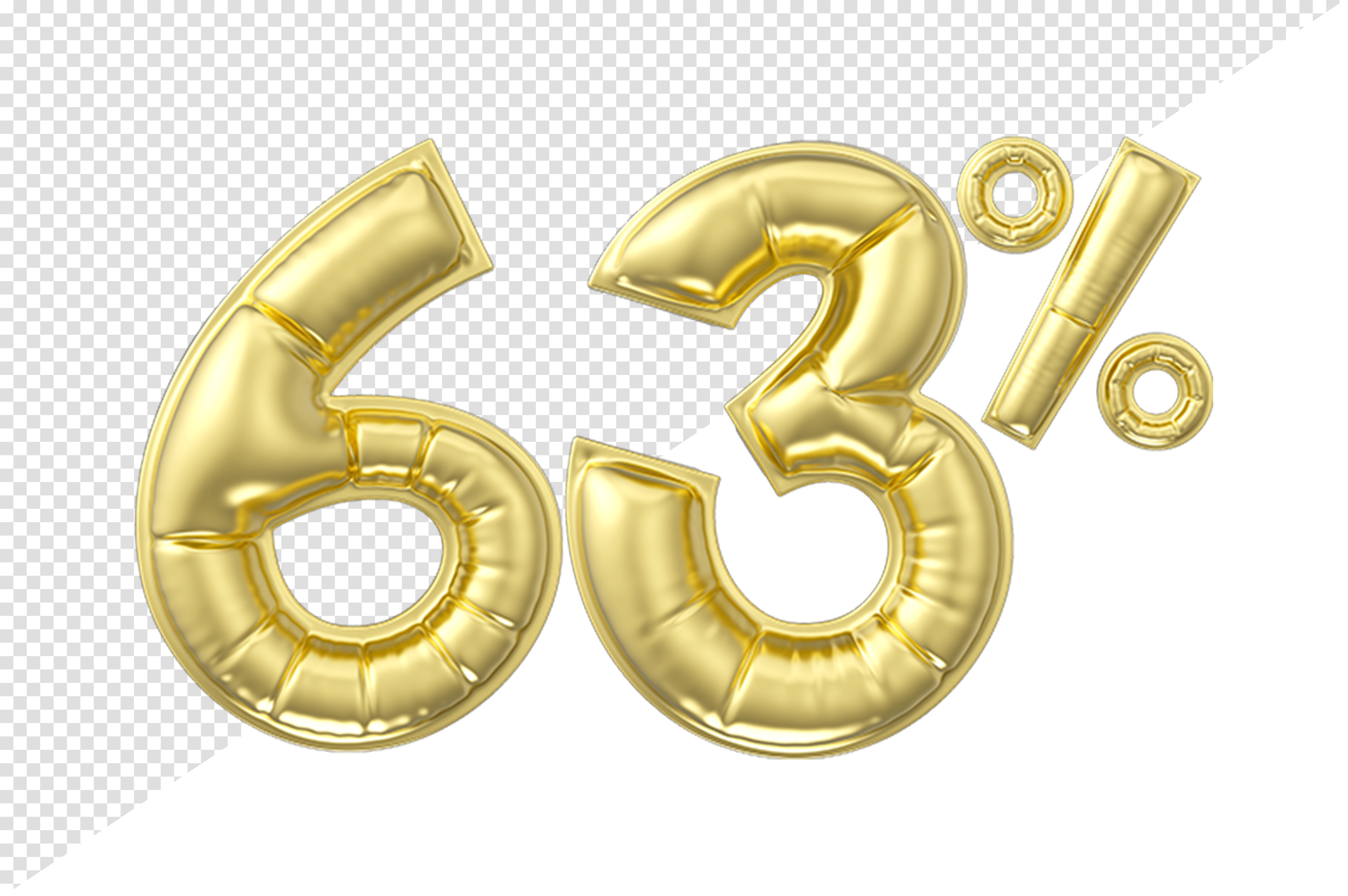 63 Percent Discount. Gold Glossy Balloon Graphic by olsopheap ...
