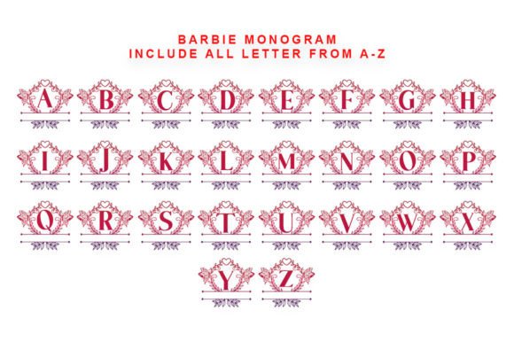 Barbie Monogram Font - Preview 2