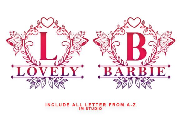 Barbie Monogram Font - Preview 3