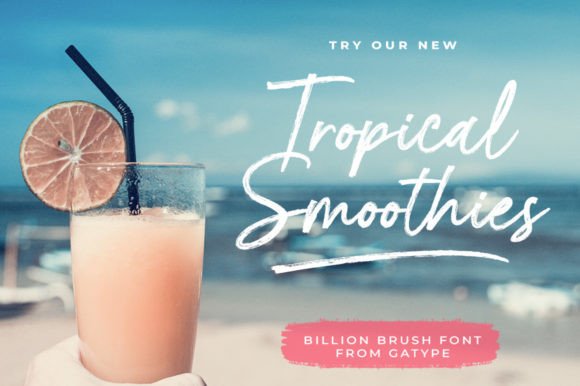Billion Brush Font - Preview 3