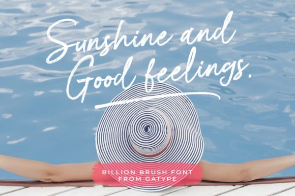 Billion Brush Font - Preview 4