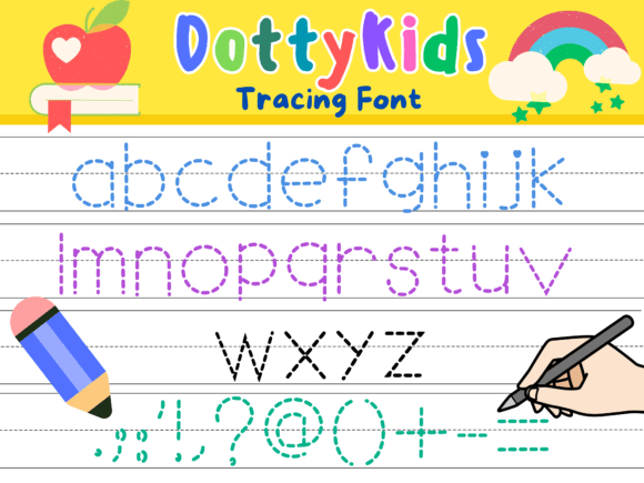 Dotty Kids Font - Preview 1