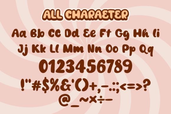 Funny Boys Font PNG with transparent background - Preview 3