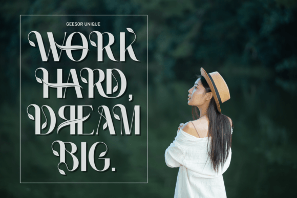 Geesor Unique Font - Preview 1