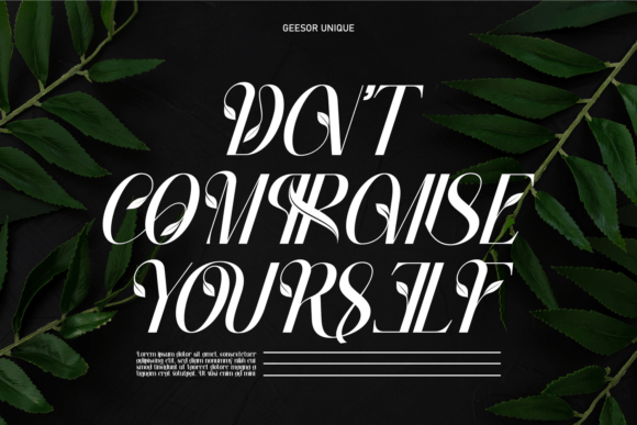 Geesor Unique Font - Preview 3