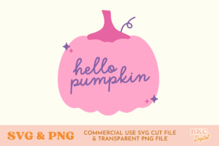 Hello Pumpkin Fall SVG & PNG Graphic by bykirstcodigital · Creative Fabrica