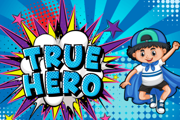 Hero Story Font PNG with transparent background - Preview 2